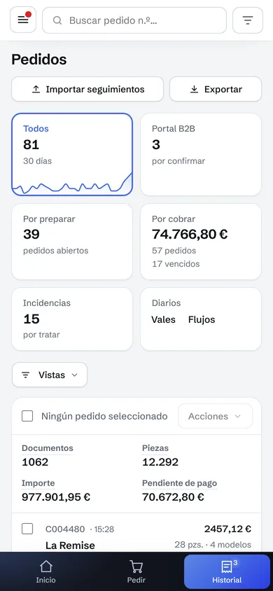 La caja en un móvil